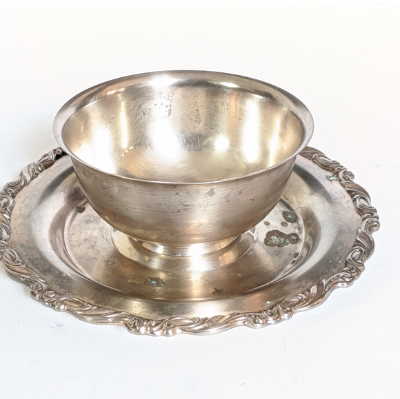 Paul Revere Reproduction Oneida Set Of 2 Bowls - Picture 3 of 5